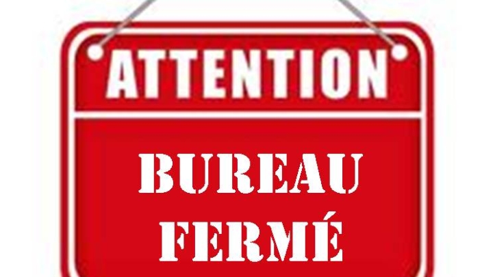 Fermeture du bureau municipal
