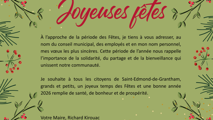 Joyeuses fêtes