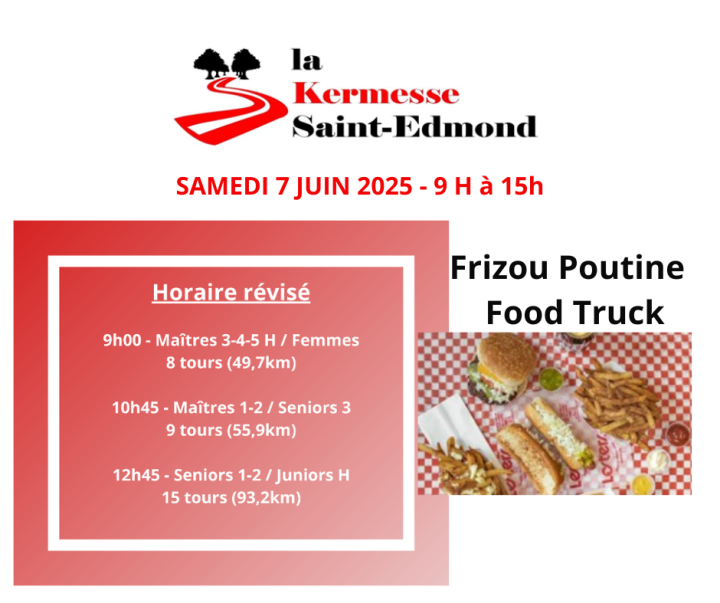 Horaire des courses révisé