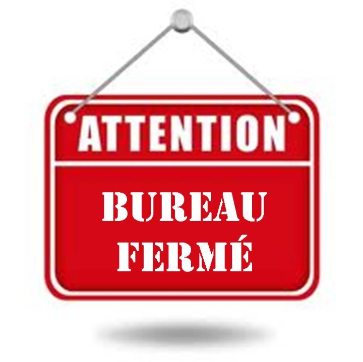 Fermeture du bureau municipal
