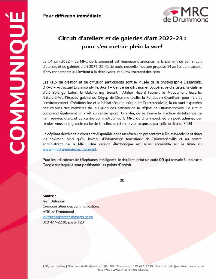 Circuit d'ateliers d'art 2022-23