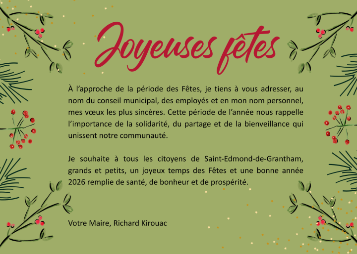 Joyeuses fêtes