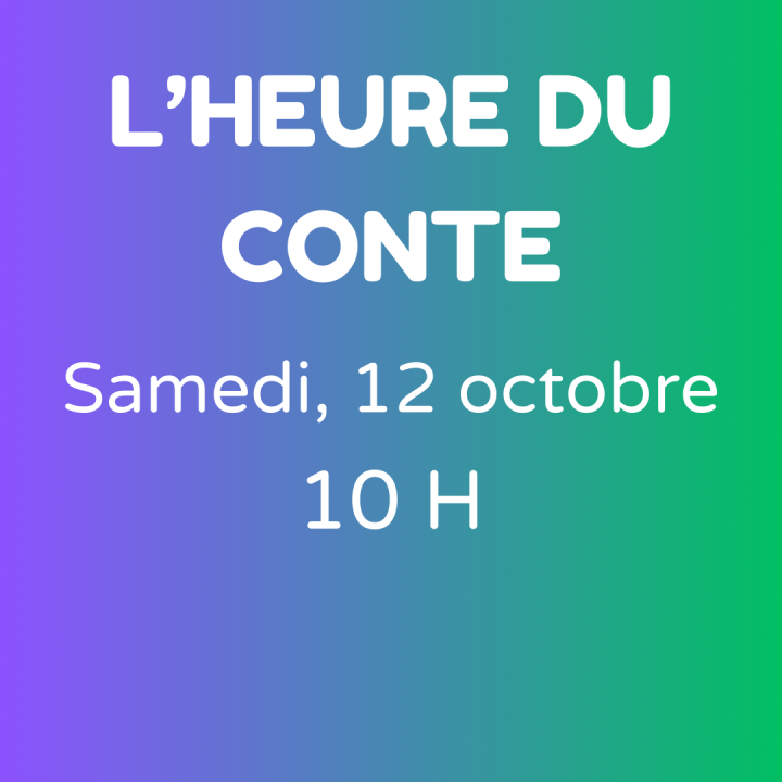 L'heure du conte à la bibliothèque