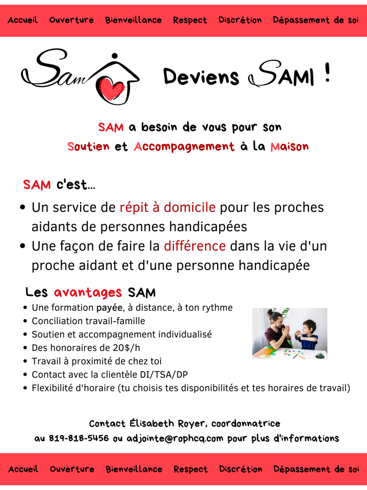 Soutien, accompagnement à la maison (SAMI)