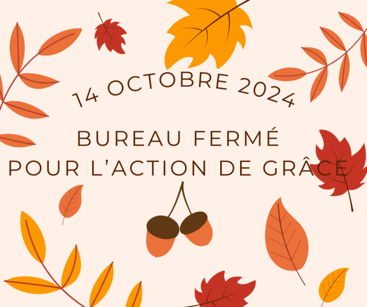 FERMETURE DU BUREAU MUNICIPAL 14 octobre 2024