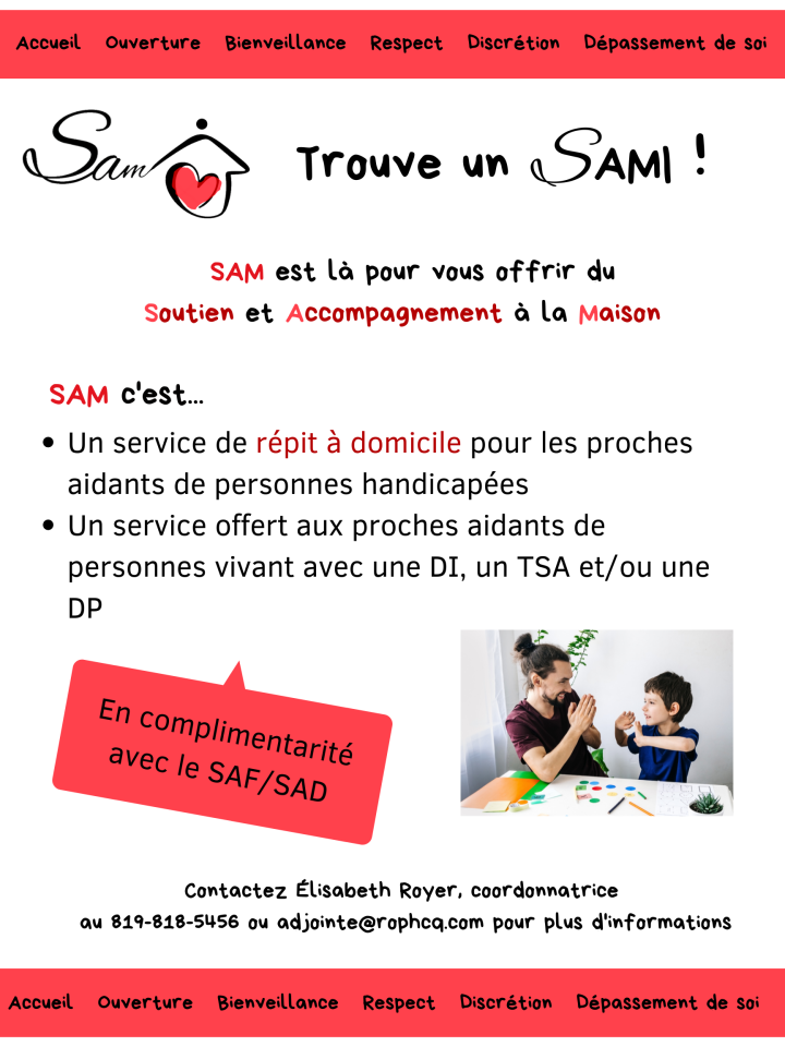 Soutien, accompagnement à la maison (SAMI)