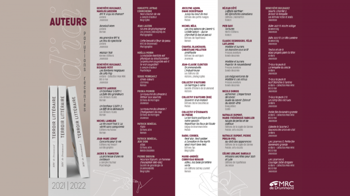 Lancement des signets des auteurs d'ici