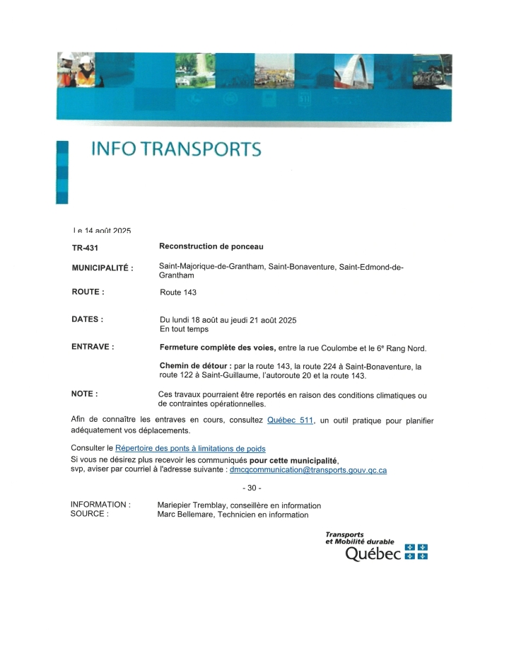 INFO TRANSPORT