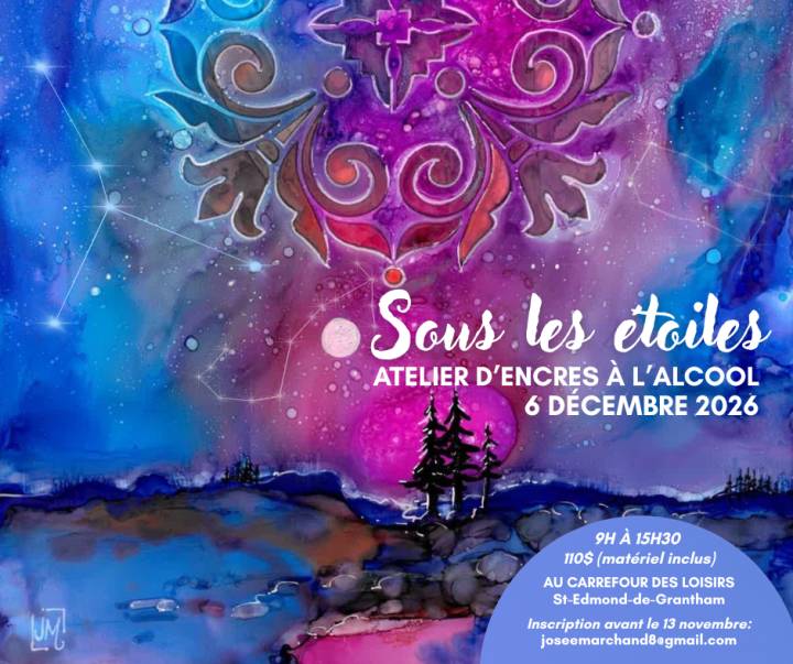 ✨🌟 Atelier d'encres à l'alcool - Sous les étoiles 🌟✨