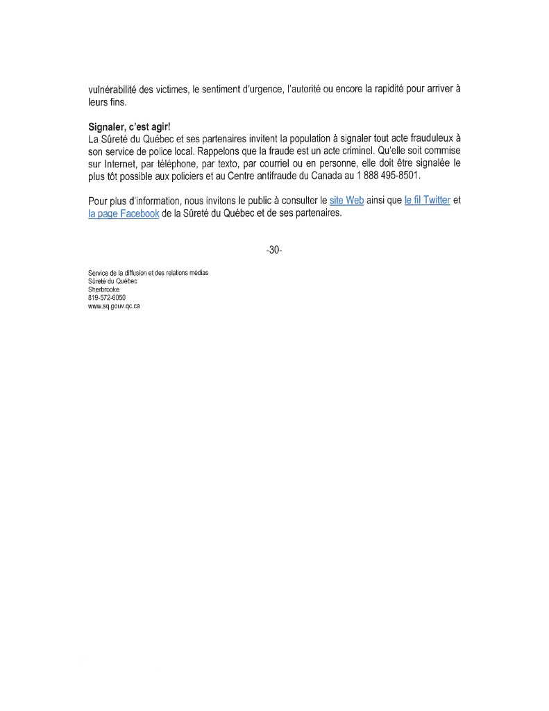 Mois de la prévention de la fraude