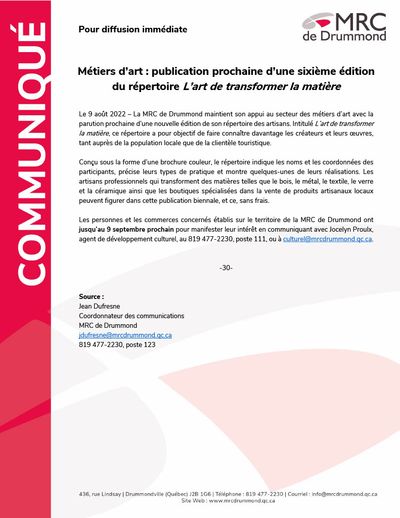 Répertoire L'art de transformer